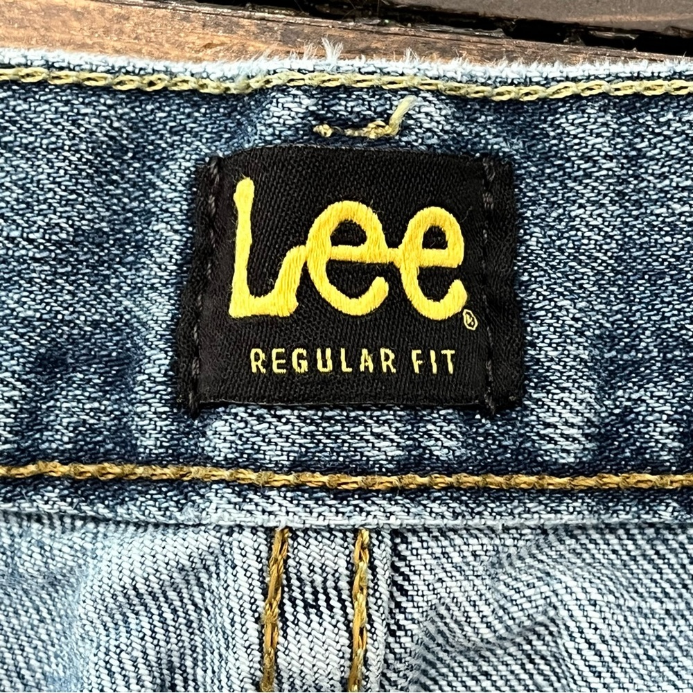 Vintage Y2K Lee Denim Blue Jeans Regular Fit Mens Size 36x32 (35x31)Medium Wash - Picture 4 of 6